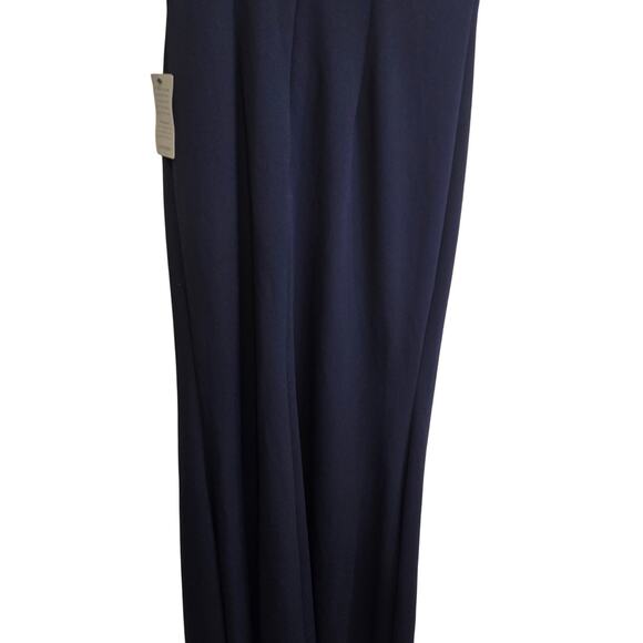 Alex Evenings Navy Maxi Dress with Floral Detail Size 6 Nwt - Picture 8 of 12
